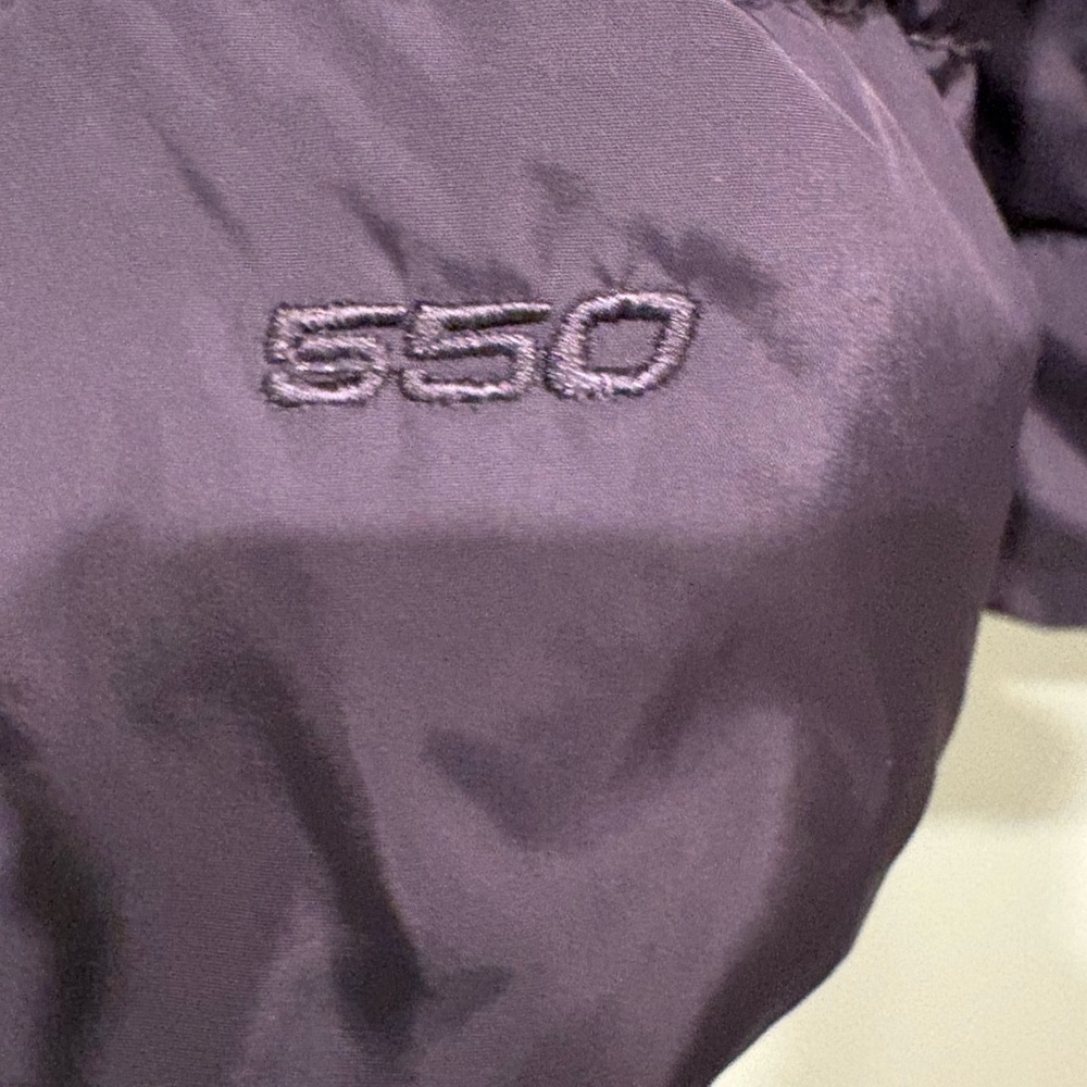 The North Face Women's Purple Puffer Jacket with Hood - Picture 2 of 7
